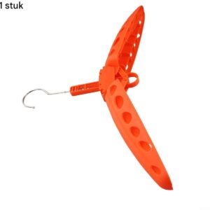 Kledinghangers - Kapstokken - Opvouwbaar Ontwerp Voor Eenvoudig Dragen En Sneller Drogen Met Verbrede Armes - 1 - Voor Duikavonturen+Oranje