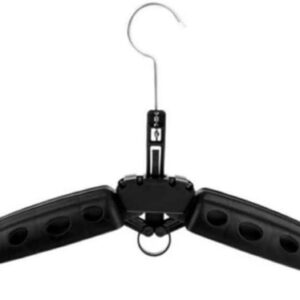 Kledinghangers Opvouwbaar - Surfpak Hanger - Sportuitrusting Drogen - Geventileerd Sneldrogend - 37 cm Vouwlengte - Zwart