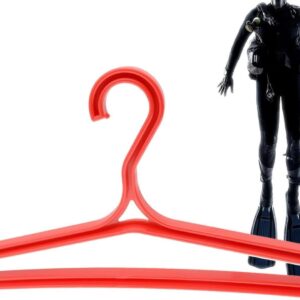 Kleerhanger - Kledinghanger Robuust - Wetsuit Drogen - Anti-kantel Mechanisme - 24 cm Breed - Rood