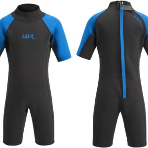 Kort Wetsuit - Shorty pak - Watersport Plezier - UV Zonbescherming - 2mm Dikte - Blauw