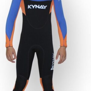 Kynay Surf Ultra Stretch Junior Wetsuit Met Lange Mouwen En Rugrits Veelkleurig 8 Years Jongens