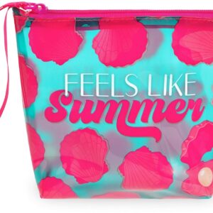 LEGAMI Dames Pochette Mare Strandtas, Turquoise