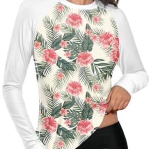 Lichte UV-Shirts voor Dames - Rashguard met UPF 50+ en Kleurrijke Raglanmouwen