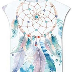 Lichtgewicht Zomer Strandponcho voor Volwassenen - Sneldrogende Microvezel Badjas Handdoek voor Reizen en Zwemmen