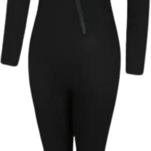 Livano Wetsuit Dames - Swimsuit - Shorty - Surfpak - Duikpak - Lange Mouw - Zwemsuit - Zwart - L