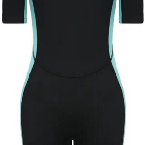 Livano Wetsuit Dames - Swimsuit - Shorty - Surfpak - Duikpak - Lange Mouw - Zwemsuit - Zwart - XS