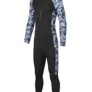 Livano Wetsuit Heren - Swimsuit - Shorty - Surfpak - Duikpak - Lange Mouw - Zwemsuit - Donkergrijs - XS