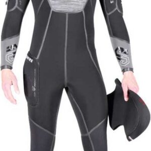 Mares Flexa Graphene 7 Mm Half Droogpak Zwart,Grijs M-Large Long Man