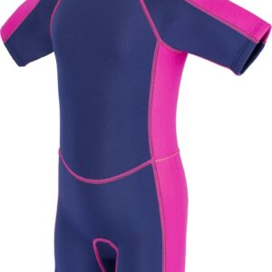 Meisjes shorty 3mm blauw/roze 2XS