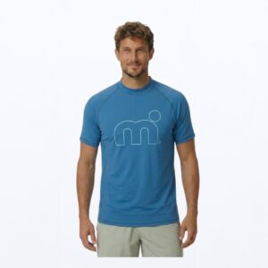 Mistral Ocean Heren Rash Guard | Corsair | Maat XXL | Korte Mouw | UV-Beschermend Watershirt | Voor SUP, Surfen, Windsurfen en Strand
