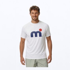 Mistral Ocean Heren Rash Guard | Wit | Maat XL | Korte Mouw | UV-Beschermend Watershirt | Voor SUP, Surfen, Windsurfen en Strand