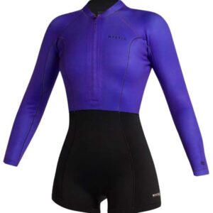 Mystic Dames Lunar Lange Armen 2mm Voorkant Ritssluiting Shorty 3