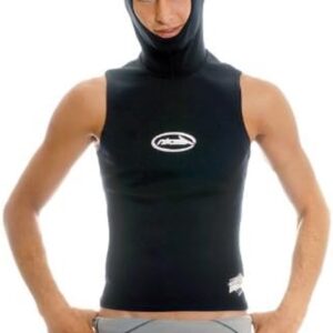 Neopreen Capuchon Vest - Duik Capuchon - Watersport Bescherming - Metalite Coating - 0.5 mm dik - Zwart