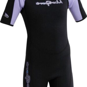 Neopreen Duikpak - Shorty Wetsuit Kinderen - Watersport Bescherming - 50+ UV Schild - 2 mm dik - Paars