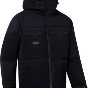 Neopreen Jas - Water Sport Kleding - Watersport Bescherming - Extra Zakken - 3/2mm - Zwart