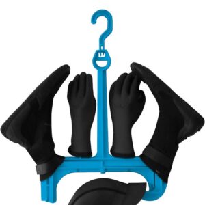 Neopreen Kledinghangers voor Accessoires - Duurzaam en Waterbestendig (Blauw, Maat L)