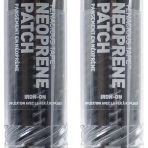 Neopreen Reparatiepleisters Stof Stof Reparatie Set 2 Stuks Zwart - Strijkbaar en Flexibel