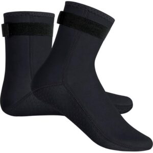 Neopreen Sokken 3 mm - Antislip Wetsuit Sokken - Duiksokken - Thermische Strandlaarzen - Verstelbare Klittenbandlus - Lichtgewicht en Comfortabel