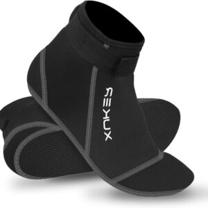 Neopreen Sokken - Wetsuit Sokken Duiksokken - Watersport Bescherming - Versterkte Anti-slip Zool - 3mm Dikte - Zwart