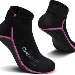 Neopreen Sokken - Wetsuit Sokken - Watersport Bescherming - Anti-slip Zool - 3mm Dikte - Zwart
