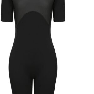 Nivard Wetsuit Dames - Swimsuit - Shorty - Surfpak - Duikpak - Lange Mouw - Zwemsuit - Zwart - M