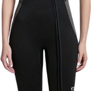 Nivard Wetsuit Dames - Swimsuit - Shorty - Surfpak - Duikpak - Lange Mouw - Zwemsuit - Zwart - XL