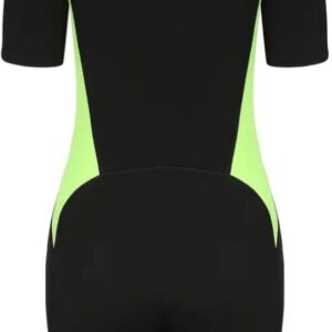 Nivard Wetsuit Dames - Swimsuit - Shorty - Surfpak - Duikpak - Lange Mouw - Zwemsuit - Zwart - XS