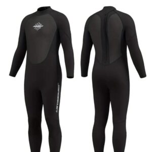 Nivard Wetsuit Heren - Swimsuit - Shorty - Surfpak - Duikpak - Lange Mouw - Zwemsuit - Zwart - M