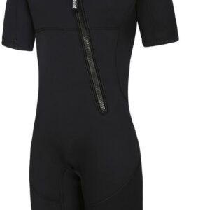 Nivard Wetsuit Heren - Swimsuit - Shorty - Surfpak - Duikpak - Lange Mouw - Zwemsuit - Zwart - XXXL