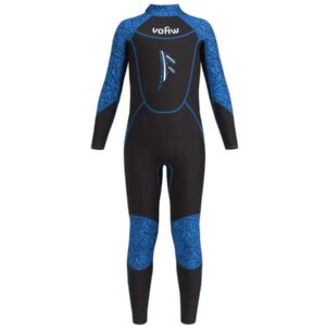 Nivard Wetsuit Kinderen - Swimsuit - Shorty - Surfpak - Duikpak - Lange Mouw - Zwemsuit - Blauw - 2y