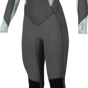 O'Neill Dames Bahia 3/2mm Rug Ritssluiting Wetsuit - Graphit