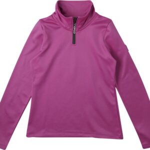 O'Neill - Fleece trui met halve rits voor meisjes - Solid - Fuchsia rood - maat 152cm