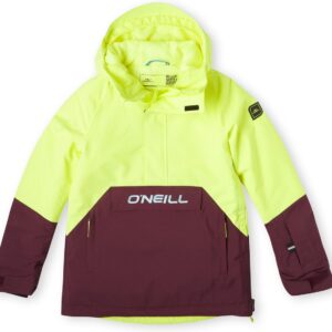 O'Neill - Hooded pullover ski-jack voor kinderen - Anorak - Pyranine geel - maat 140cm