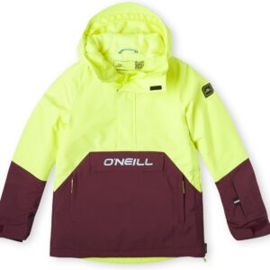 O'Neill - Hooded pullover ski-jack voor kinderen - Anorak - Pyranine geel - maat 164cm
