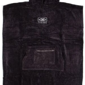Ocean & Earth Corp Hooded Poncho Zwart