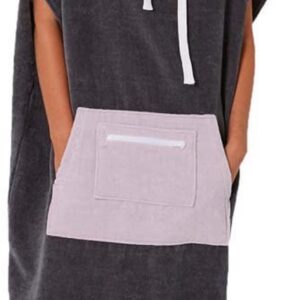 Ocean & Earth Day Dream Hooded Poncho Grijs