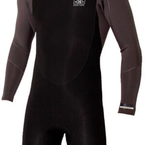 Ocean & Earth One Free Flex 2/2 Mm Long Sleeve Shorty Met Rits Op De Rug Zwart L Man