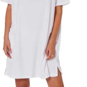 Ocean & Earth V Neck Hooded Poncho Wit S-M