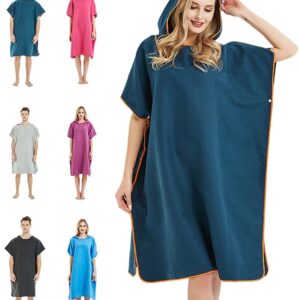 Omgoods - Sneldrogende Hooded Badhanddoek voor Surf en Zwemmen