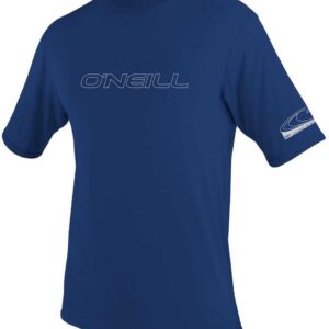 O'neill Wetsuits Basic Skins Korte Mouw Rash Guard Blauw XS Man