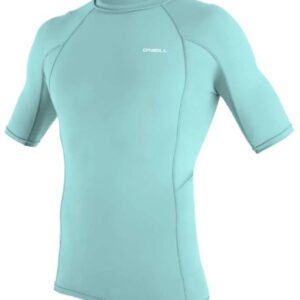 O'neill Wetsuits Basic Skins Korte Mouw Rash Guard Groen,Blauw S Man