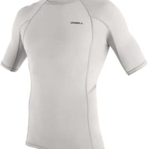 O'neill Wetsuits Basic Skins Korte Mouw Rash Guard Wit L Man