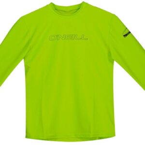 O'neill Wetsuits Basic Skins Rash Guard Met Lange Mouwen Geel 8 Years Jongen