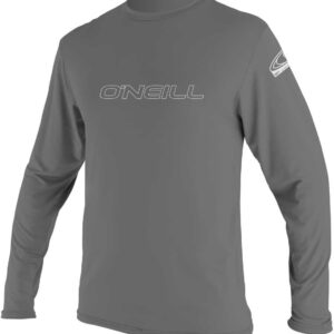 O'neill Wetsuits Basic Skins Rash Guard Met Lange Mouwen Grijs XS Man