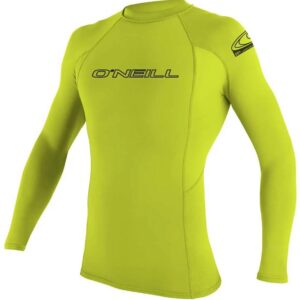 O'neill Wetsuits Basic Skins Rashguard Rash Guard Met Lange Mouwen Groen 10 Years Jongen