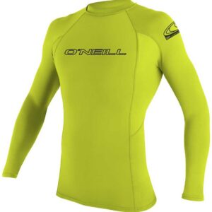 O'neill Wetsuits Basic Skins Rashguard Rashguard Met Lange Mouwen Groen 4 Years Jongens