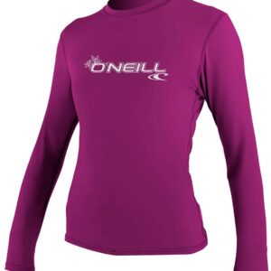 O'neill Wetsuits Basic Skins Sun Rash Guard Met Lange Mouwen Paars 2XL Vrouw
