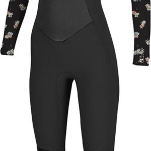O'neill Wetsuits Epic 4/3 Lange Mouwen Neopreen Wetsuit Met Borst Rits Zwart 4 Vrouw