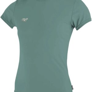 O'neill Wetsuits Premium Skins Girl Korte Mouw Rash Guard Groen 10 Years Meisjes