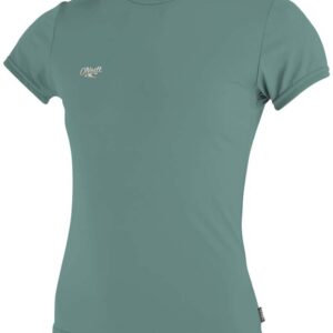 O'neill Wetsuits Premium Skins Girl Korte Mouw Rash Guard Groen 12 Years Meisjes